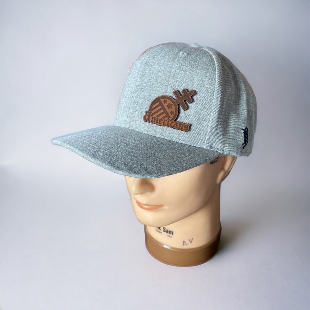Snapback Hat The Classics Yupoong Americans Gray 80% Acrylic 20% Wool